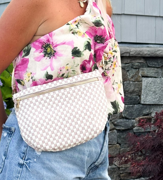 The Fiona | Checkered Woven Bum Bag (11 Colors)