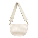 Gray Checkered The Fiona | Checkered Woven Bum Bag (11 Colors)