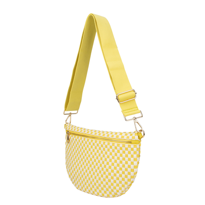 The Fiona | Checkered Woven Bum Bag (11 Colors)