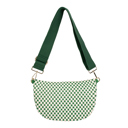 Green Checkered The Fiona | Checkered Woven Bum Bag (11 Colors)