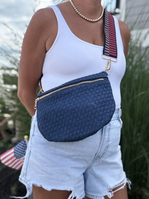 The Fiona | Checkered Woven Bum Bag (11 Colors)