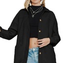 Black Small The Harlowe | Cozy Button Up Shacket