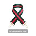 39. Green with Red Stripe Crossbody Bag & Camera Straps