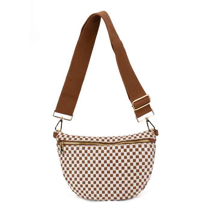 The Fiona | Checkered Woven Bum Bag (11 Colors)