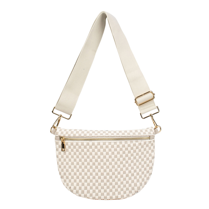 The Fiona | Checkered Woven Bum Bag (11 Colors)