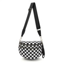 Black The Avril | Checkered Sling Crossbody Bag