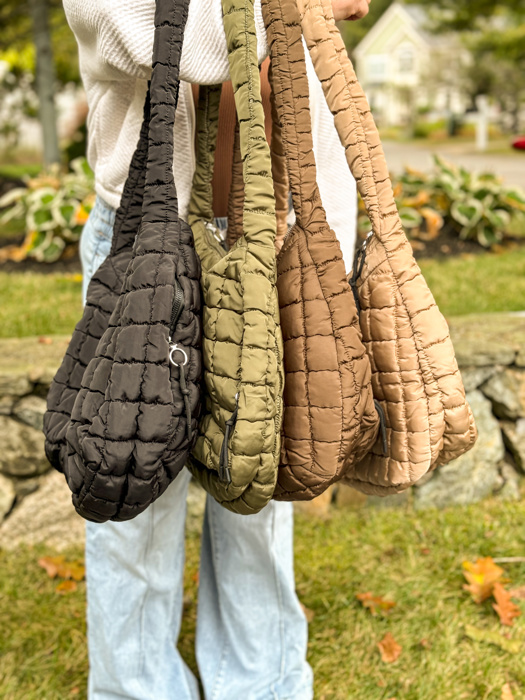 The Ashton | Puffer Hobo Tote | 13 Colors