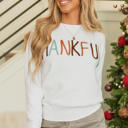  Plus Size Thankful Ivory Embroidered Sweater