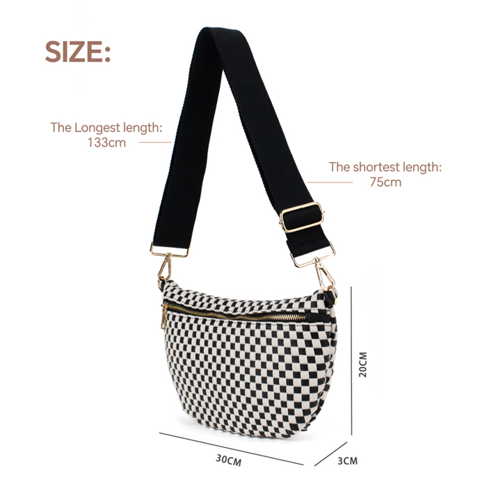 The Fiona | Checkered Woven Bum Bag (11 Colors)