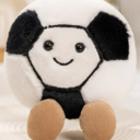 Sports Black Sport Ball Plush Toys