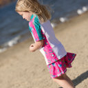  Girls 2-4  Short Sleeve Rashguard Set