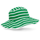 Emerald Stripe Childrens Sun Hats with UPF 50+ Protection - Reversible UPF 50+