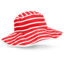 Red Stripe Childrens Sun Hats with UPF 50+ Protection - Reversible UPF 50+