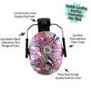  Kids Hearing Protection Earmuffs - Prints