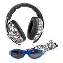 Sticks & Stones Baby Hearing Protection Earmuffs & Wrap Around Sunglasses Combo Set