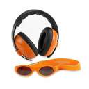 Tangerine Baby Hearing Protection Earmuffs & Wrap Around Sunglasses Combo Set