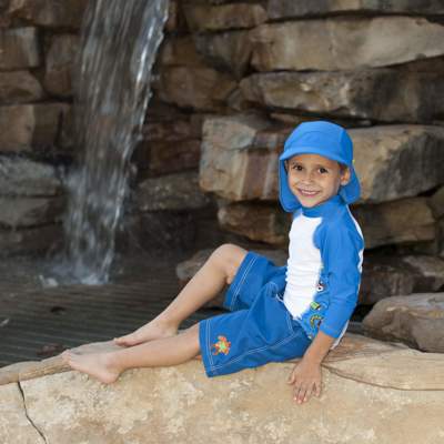 Boys 2 Long Sleeve Rashguard Set