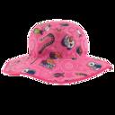 Pink Coolgardie  Toddler Reversible Sun Hats with UPF 50+ Protection