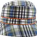 Small Navy Check Childrens Sun Hats with UPF 50+ Protection with Toggle