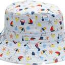 Small Seaside Childrens Sun Hats with UPF 50+ Protection with Toggle