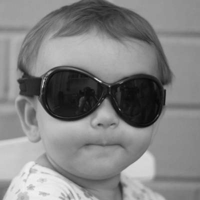 Baby Wrap Around Sunglasses - Retro Wrap Around