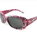 Safari Pink Kids Wrap Around Sunglasses - Patterns