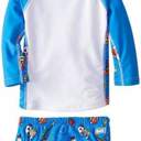 Coolgardie Blue 6-12M Baby & Toddler Rashguard & Swim Diaper Set