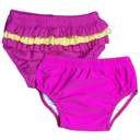 Pink Ruffle Small Baby Swim Diapers