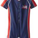 Nautical Navy Toddler 2/2T/3 One Piece UV Swimsuit