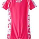 Pink Floral Toddler 2/2T/3 One Piece UV Swimsuit