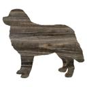 Bernese Mountain Dog 24 inches Rustic Farmhouse Bernese Mountain Dog Cutout Reclaimed Wood Silhouette