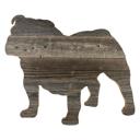 Bulldog 12 inches Rustic Farmhouse Bulldog Cutout Reclaimed Wood Silhouette
