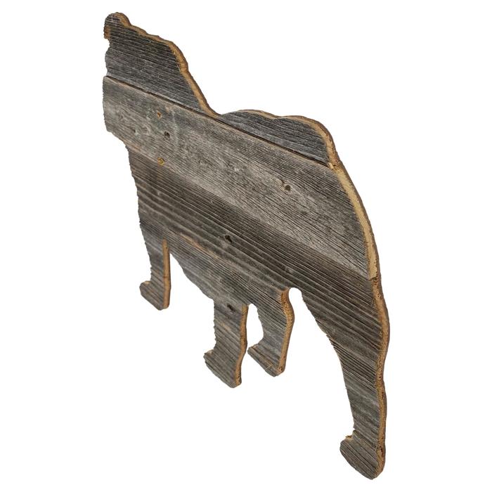 Rustic Farmhouse Bulldog Cutout Reclaimed Wood Silhouette
