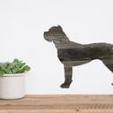 Cane Corso 18 inches Rustic Farmhouse Cane Corso Cutout Reclaimed Wood Silhouette