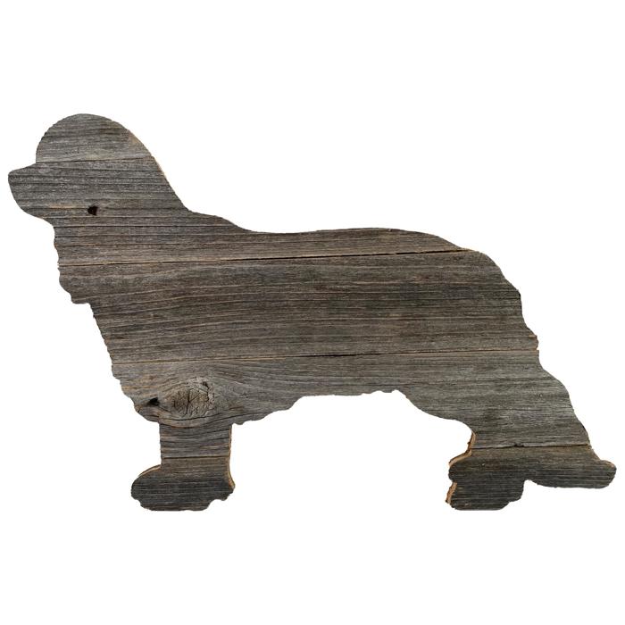 Rustic Farmhouse Cavalier King Charles Spaniel Cutout Reclaimed Wood Silhouette