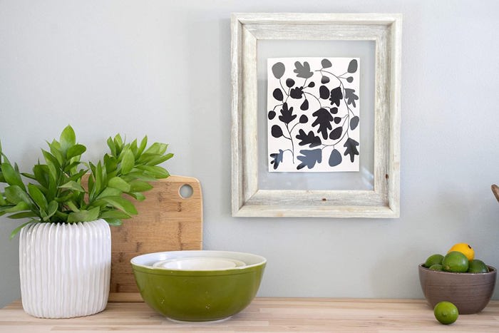 Rustic Farmhouse Signature Series Reclaimed Solid Wood Floating Picture Frame