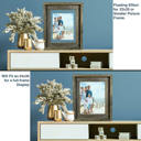 24 x 36 Frame Weathered Gray Rustic Farmhouse Signature Series Reclaimed Solid Wood Floating Picture Frame