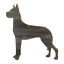 Great Dane 18 inches Rustic Farmhouse Great Dane Cutout Reclaimed Wood Silhouette