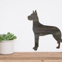 Great Dane 24 inches Rustic Farmhouse Great Dane Cutout Reclaimed Wood Silhouette