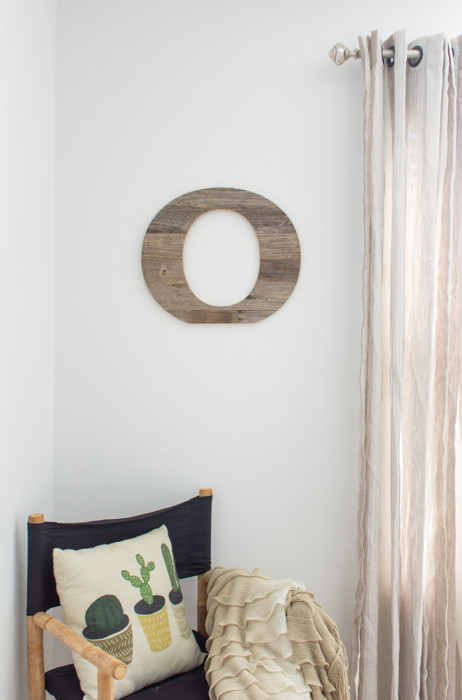 Rustic Farmhouse Large 16in Decorative Monogram Wood Letter