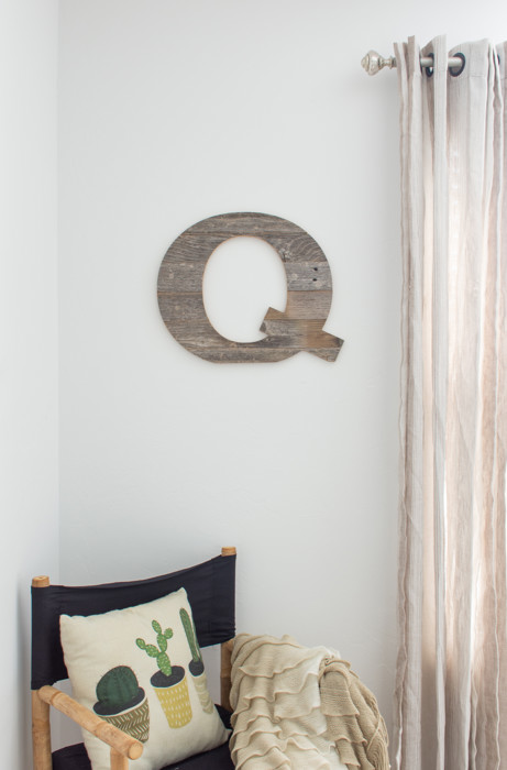 Rustic Farmhouse Large 16in Decorative Monogram Wood Letter