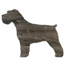 Miniature Schnauzer 24 inches Rustic Farmhouse Miniature Schnauzer Cutout Reclaimed Wood Silhouette