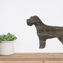 Miniature Schnauzer 24 inches Rustic Farmhouse Miniature Schnauzer Cutout Reclaimed Wood Silhouette