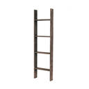 Weathered Red Gray 4 feet Rustic Farmhouse Reclaimed Wood Decorative Bookcase/Blankets Picket Ladder