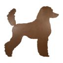 Poodle 18 inches Rustic Farmhouse Poodle Cutout Reclaimed Wood Silhouette