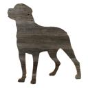 Rottweiler 12 inches Rustic Farmhouse Rottweiler Cutout Reclaimed Wood Silhouette