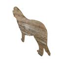 Saint Bernard 12 inches Rustic Farmhouse Saint Bernard Cutout Reclaimed Wood Silhouette