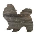 Shih Tzu 18 inches Rustic Farmhouse Shih Tzu Cutout Reclaimed Wood Silhouette
