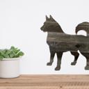Siberian Husky 12 inches Rustic Farmhouse Siberian Husky Cutout Reclaimed Wood Silhouette