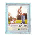 24 x 30 Frame Blue Rustic Farmhouse Signature Series Reclaimed Wood Picture Frame